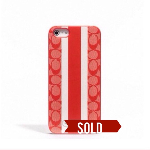 SOLD. New COACH iPhone 5 cover