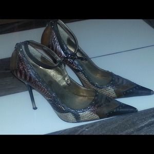 Brown Studded High Heel