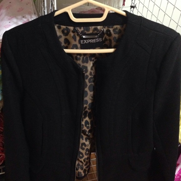 Black coat free ck top size m