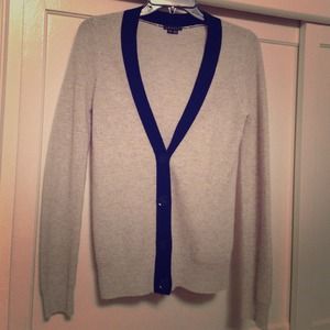 THEORY VARSITY STYLE CARDIGAN - 100% CASHMERE