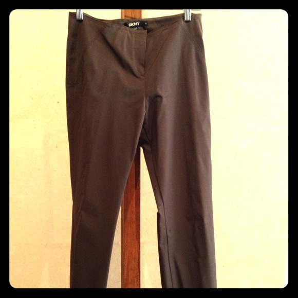 DKNY Low Rise Slinky Stretch Pant - Subtle Sheen - Picture 1 of 2