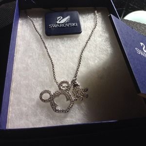 Swarovski Mickey Mouse paved pendant/necklace