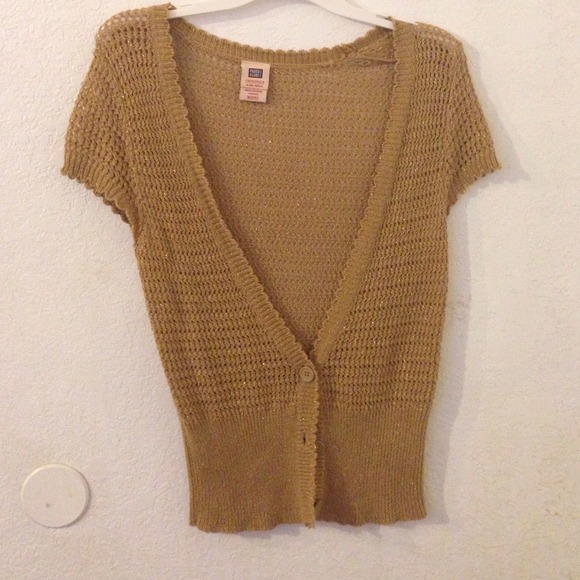 Golden brown sweater top