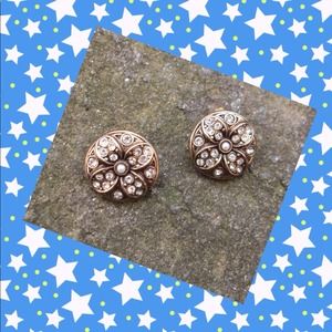 MINT vintage rhinestone clips