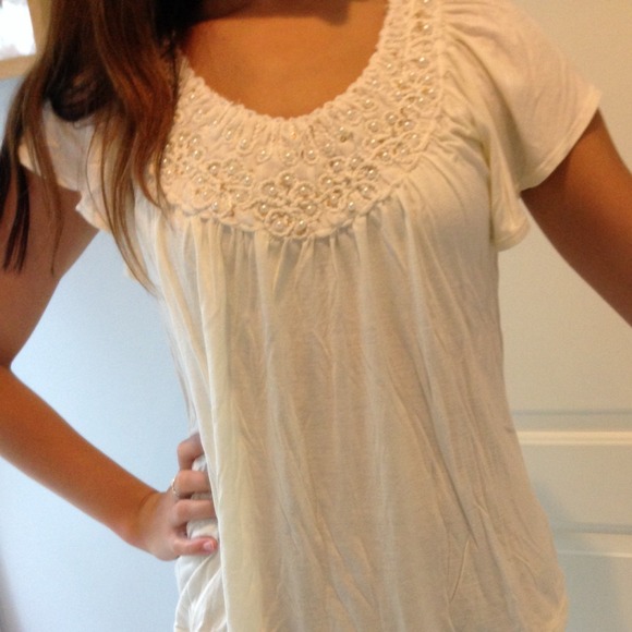 ❌SOLD in bundle❌Beaded dress top - Picture 1 of 4