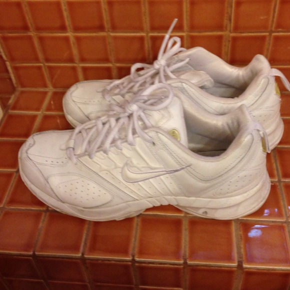 Gently worn white nikes