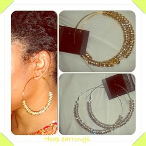 Large hoop earrings