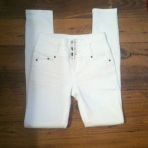 White High waisted Pants