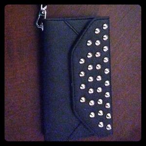 Samsung S IV studded wallet case