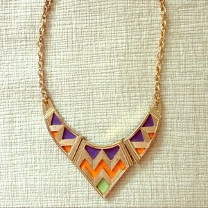 Great Geometric Statement Necklace