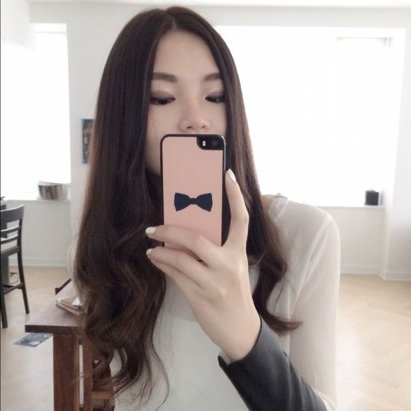Pink shine bow iPhone4/5 case