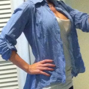 High low chambray shirt