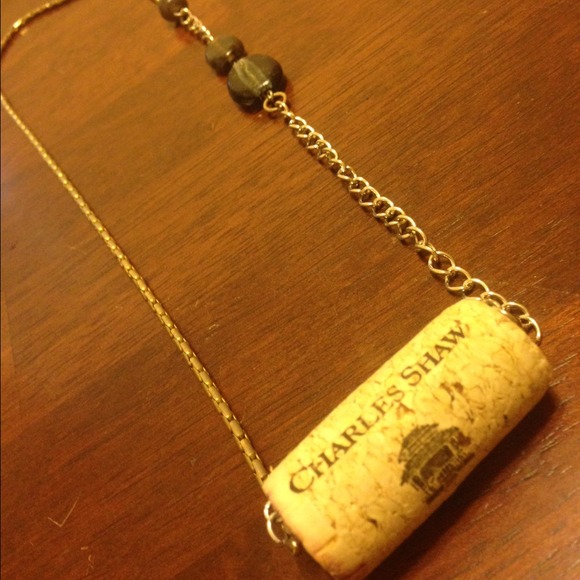 Handmade Two-Buck-Chuck Wine Cork Necklace