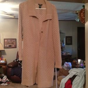 New York co. Tan Sweater with a belt