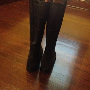 Calvin Klein suede brown boots