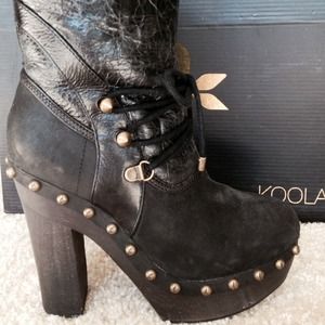 Koolaburra Nadine Lace Boots Black 6