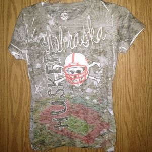 Nebraska Huskers burnout tees x2 bundle