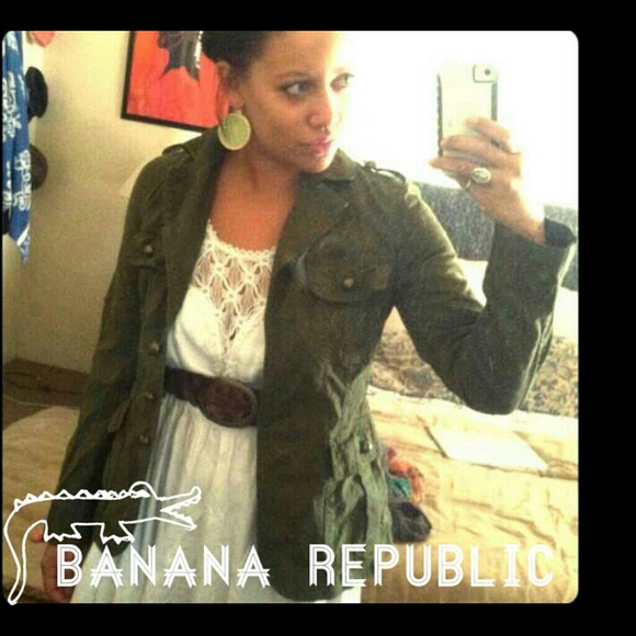 Banana Republic Green army jacket