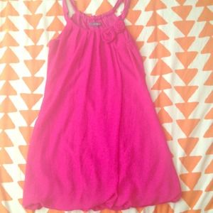 Fuchsia Bubble Party Dress