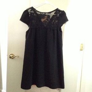A.B.S by Allan Schwartz baby doll black dress