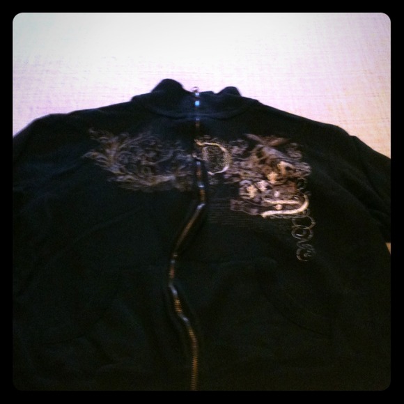 Black zip up jacket