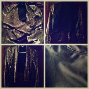 Sequence blazer .. With leather back ! 💁
