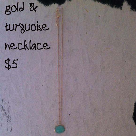 Gold & turquoise necklace