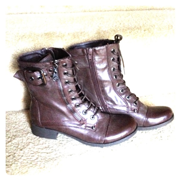 Brown Combat Boots