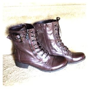 Brown Combat Boots