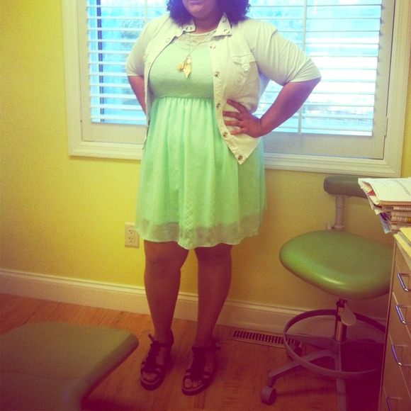 Teal Flowing Sweetheart Dress