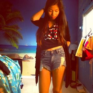 Handmade highwaisted shorts