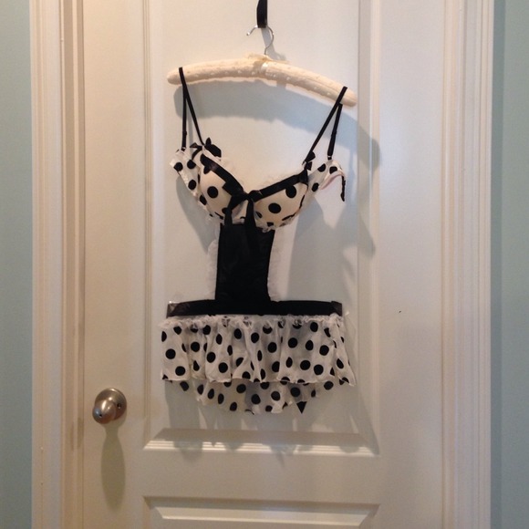 SOLD IN BUNDLE Lingerie polka dot one piece