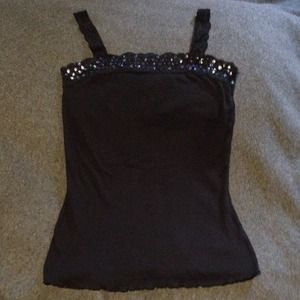 Super Cute Dressy Black Cami (Juniors Medium 7/9)