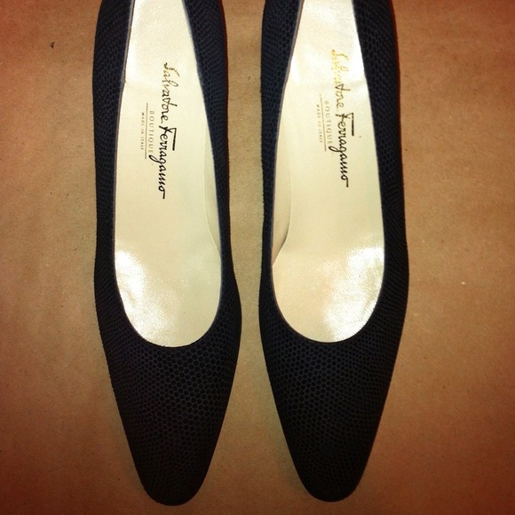 Ferragamo black high heels