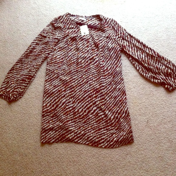 Generra Silk Bordeaux Combo Dress - Picture 1 of 4