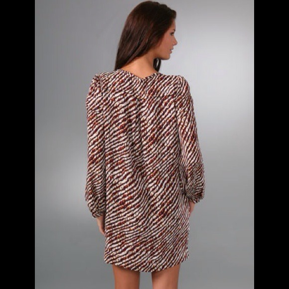 Generra Silk Bordeaux Combo Dress - Picture 4 of 4