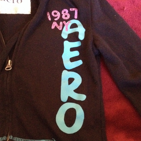 Black Aeropostale Hoodie! NAME YOUR PRICE :-) - Picture 3 of 4