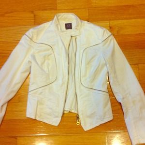 AX white moto jacket size medium