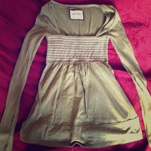 Green Abercrombie Longsleeve Top. NAME YOUR PRICE!