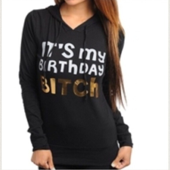 Black Hooded Sweater