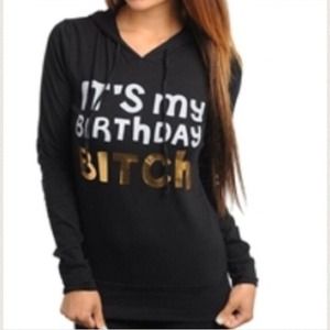 Black Hooded Sweater