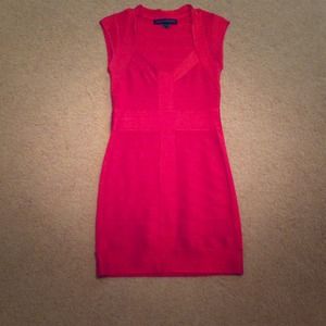 Red French Connection Bandage Dress