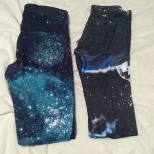 Jeans and leggings