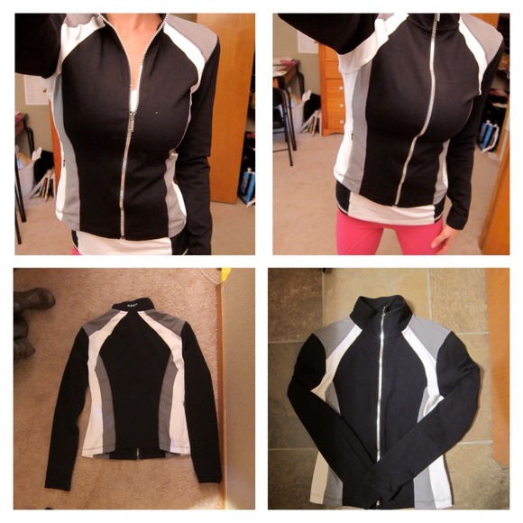 BEBE SPORT JACKET XS/S black/gray/white