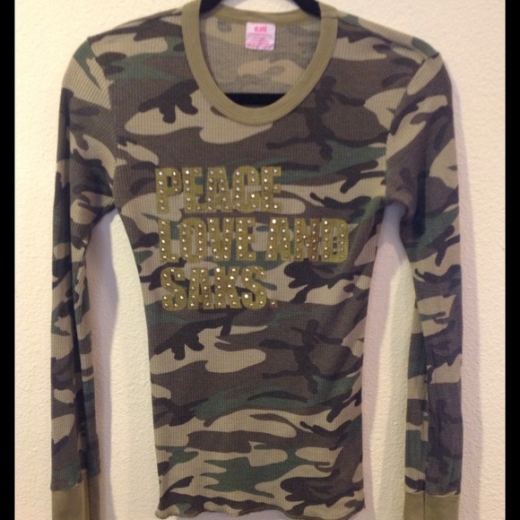 SOLD - Embellished Camo Tee