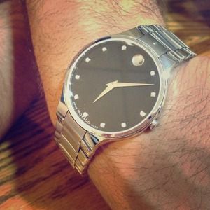 Men's Movado authentic 1 carat Diamond watch