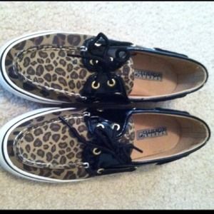 Cheetah Print Sperrys