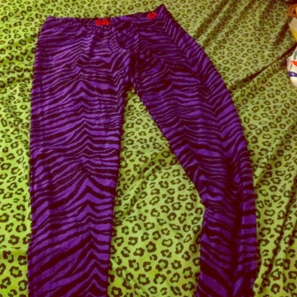 Zebra print leggings & green day bag bundle
