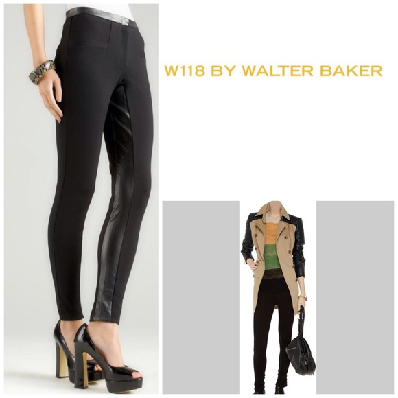 W118 by Walter Baker Pants - Black Ankle Length Skinny Pants