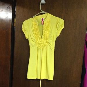 Dressy Yellow Top